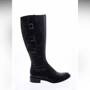 Ecco Hobart Black Leather Riding Boots
